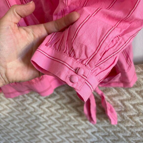 Madewell Wrap Top in Cecelia Stripe NWT - Picture 9 of 12